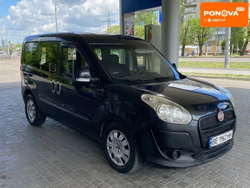 Fiat Doblo, 2010 р., Дизель, 231 тис. км, Мінівен, Чорний, Миколаїв AT-10403837 фото