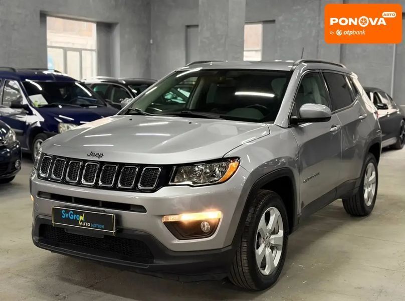 Jeep Compass, 2018 р., Бензин, 135 тис. км, Позашляховик / Кросовер, Сірий, Кам'янське (Дніпродзержинськ) AT-10412885 фото
