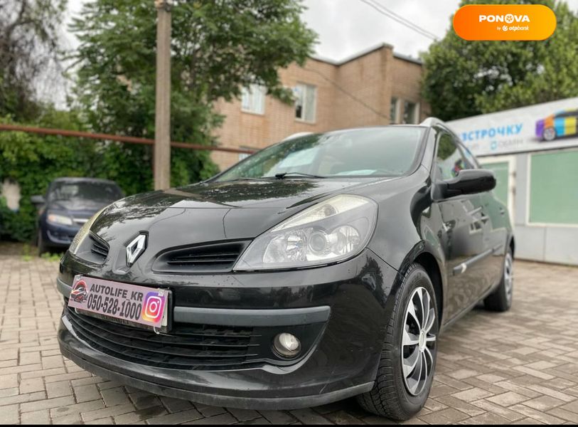 Renault Clio, 2008, Газ пропан-бутан / Бензин, 1.2 л., 167 тис. км, Універсал, Чорний, Кривий Ріг 53400 фото