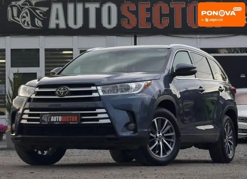 Toyota Highlander, 2017 р., Бензин, 107 тис. км, Позашляховик / Кросовер, Синій, Харків AT-10405986 фото