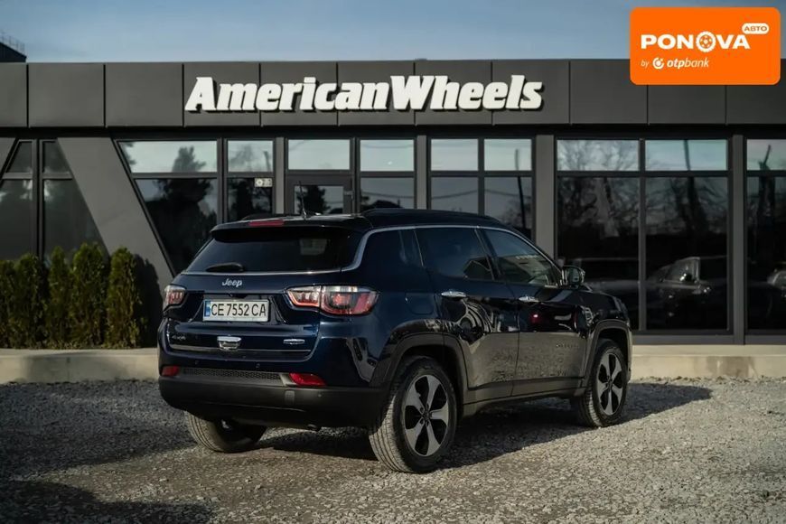 Jeep Compass, 2018 г., Бензин, 97 тыс. км, Внедорожник / Кроссовер, Синий, Черновцы AT-10405032 фото