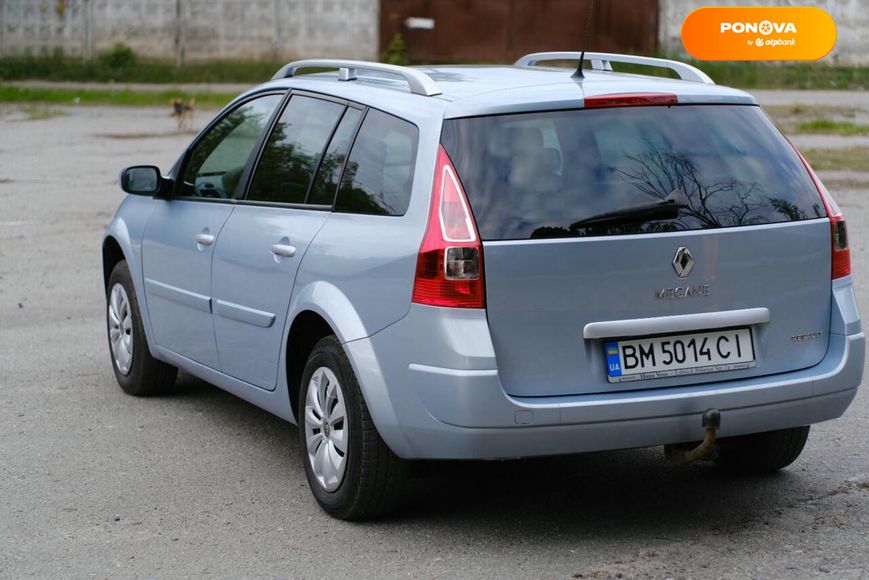 Renault Megane, 2007, Газ пропан-бутан / Бензин, 1.6 л., 200 тыс. км, Универсал, Синий, Ромни Cars-Pr-68843 фото