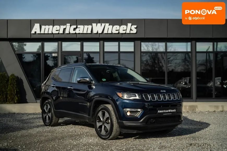 Jeep Compass, 2018 г., Бензин, 97 тыс. км, Внедорожник / Кроссовер, Синий, Черновцы AT-10405032 фото