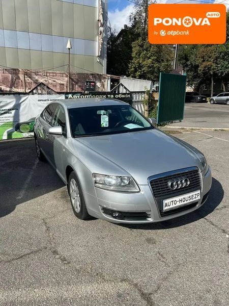 Audi A6, 2008 р., Бензин, 205 тис. км, Седан, Сірий, Запоріжжя AT-10415817 фото
