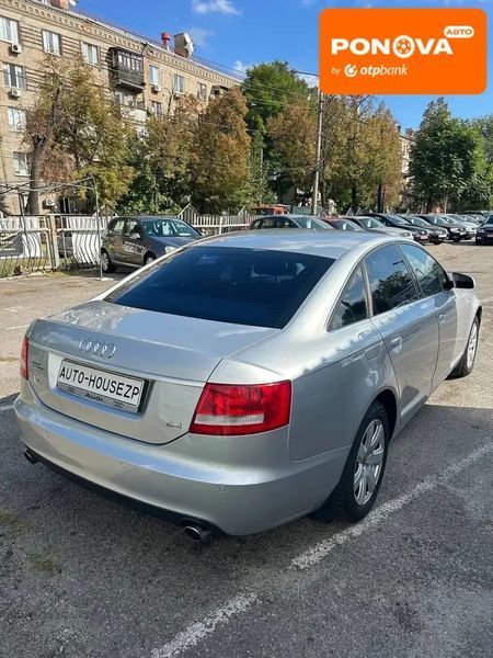 Audi A6, 2008 р., Бензин, 205 тис. км, Седан, Сірий, Запоріжжя AT-10415817 фото