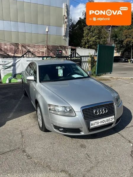 Audi A6, 2008 р., Бензин, 205 тис. км, Седан, Сірий, Запоріжжя AT-10415817 фото