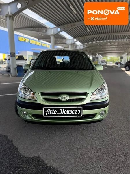 Hyundai Getz, 2006 г., Газ пропан-бутан / Бензин, 144 тыс. км, Хетчбек, Зеленый, Запорожье AT-10418833 фото