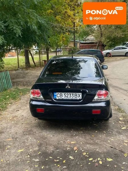 Mitsubishi Lancer, 2008 р., Газ метан / Бензин, 240 тис. км, Седан, Чорний, Чернігів AT-10405265 фото