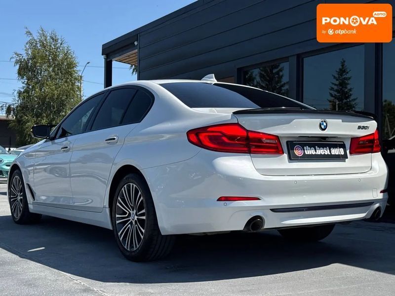 BMW 5 Series, 2018 р., Бензин, 193 тис. км, Седан, Білий, Рівне AT-10424627 фото