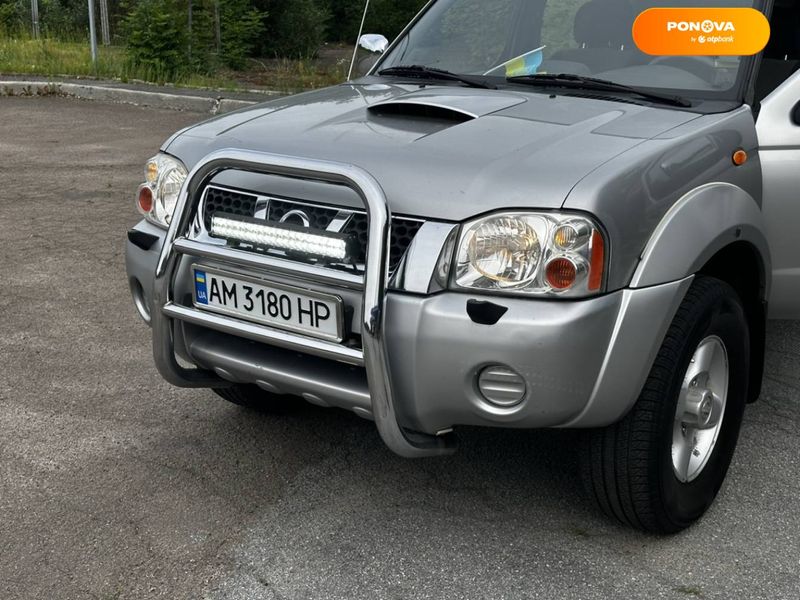 Nissan Navara, 2002, Дизель, 2.5 л., 213 тис. км, Пікап, Сірий, Житомир Cars-Pr-54980 фото