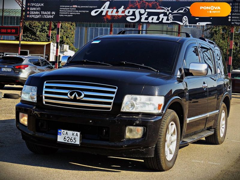 Infiniti QX56, 2005, Газ пропан-бутан / Бензин, 5.6 л., 300 тис. км, Позашляховик / Кросовер, Чорний, Черкаси 6461 фото