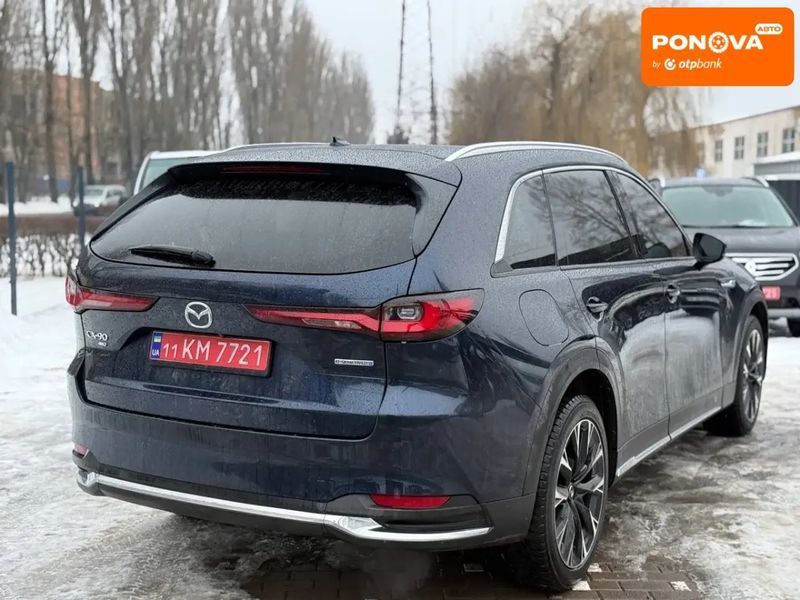 Mazda CX-90, 2024 р., Гібрид (HEV), 30 тис. км, Позашляховик / Кросовер, Синій, Вінниця AT-10411607 фото