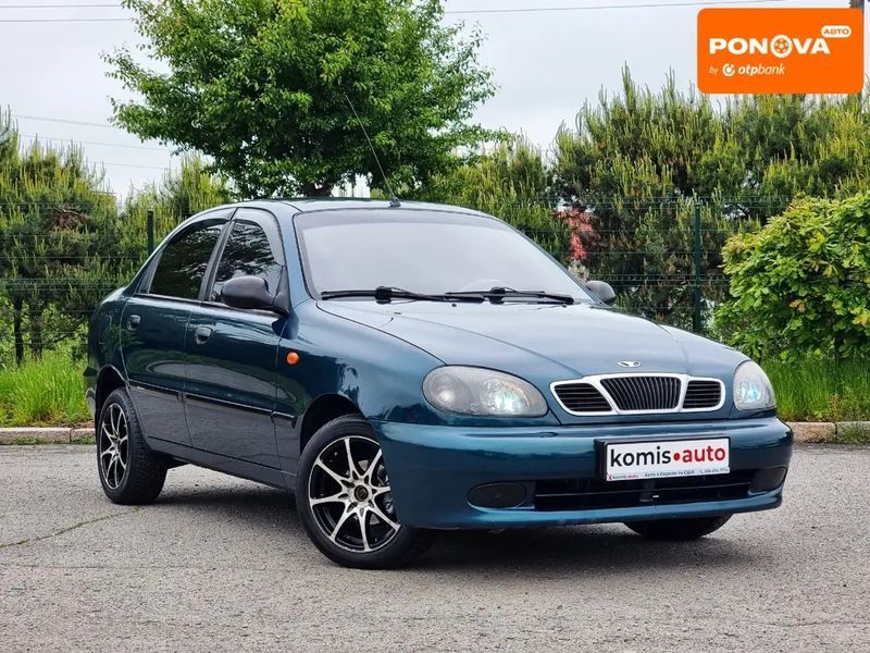 Daewoo Lanos, 2003 р., Газ пропан-бутан / Бензин, 117 тис. км, Седан, Зелений, Хмельницький AT-10409977 фото