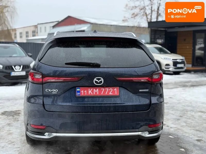 Mazda CX-90, 2024 р., Гібрид (HEV), 30 тис. км, Позашляховик / Кросовер, Синій, Вінниця AT-10411607 фото
