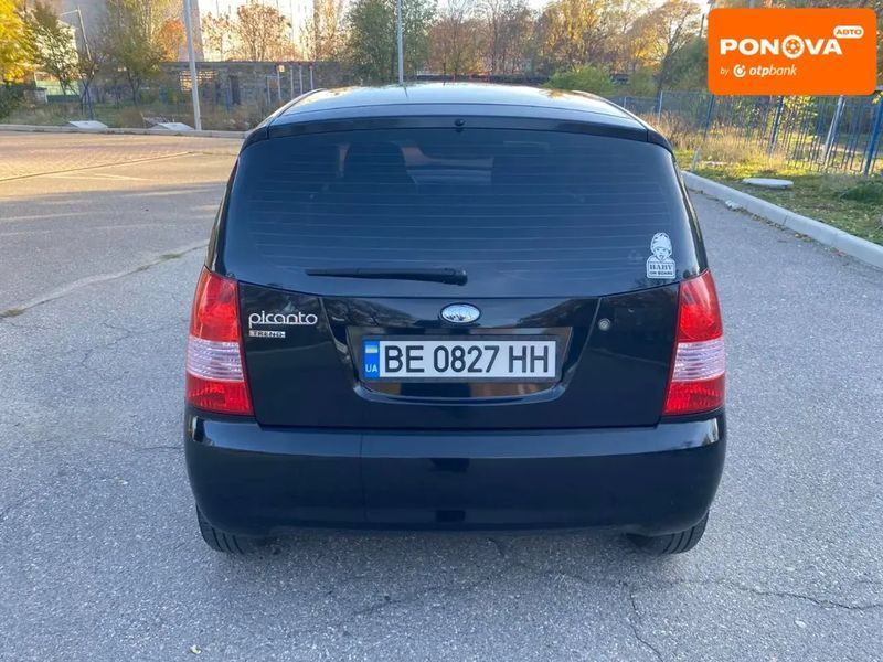 Kia Picanto, 2007 р., Бензин, 138 тис. км, Хетчбек, Чорний, Миколаїв AT-10404261 фото