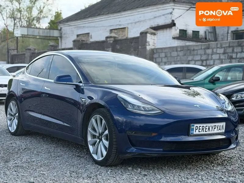 Tesla Model 3, 2019 р., Електро, 109 тис. км, Седан, Синій, Дніпро (Дніпропетровськ) AT-10417791 фото