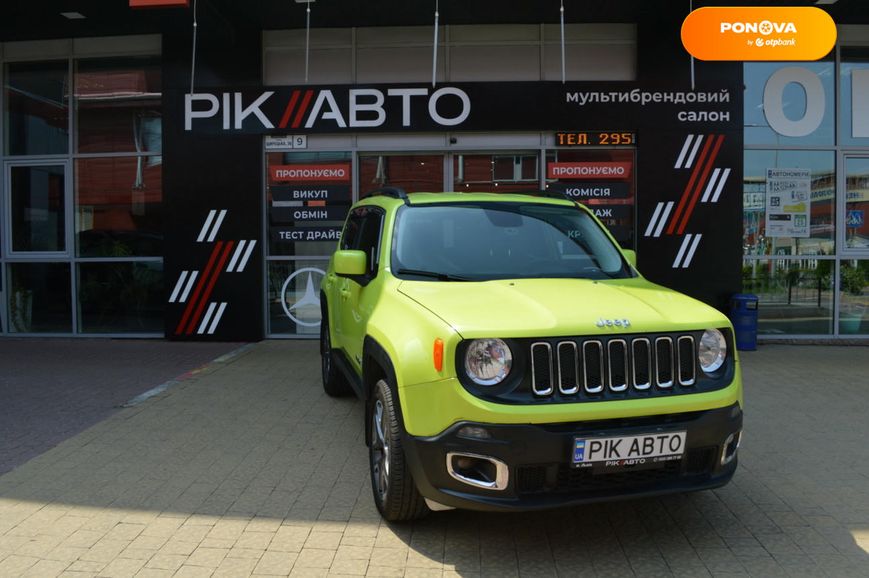 Jeep Renegade, 2017, Бензин, 2.4 л., 141 тис. км, Позашляховик / Кросовер, Зелений, Львів 109960 фото