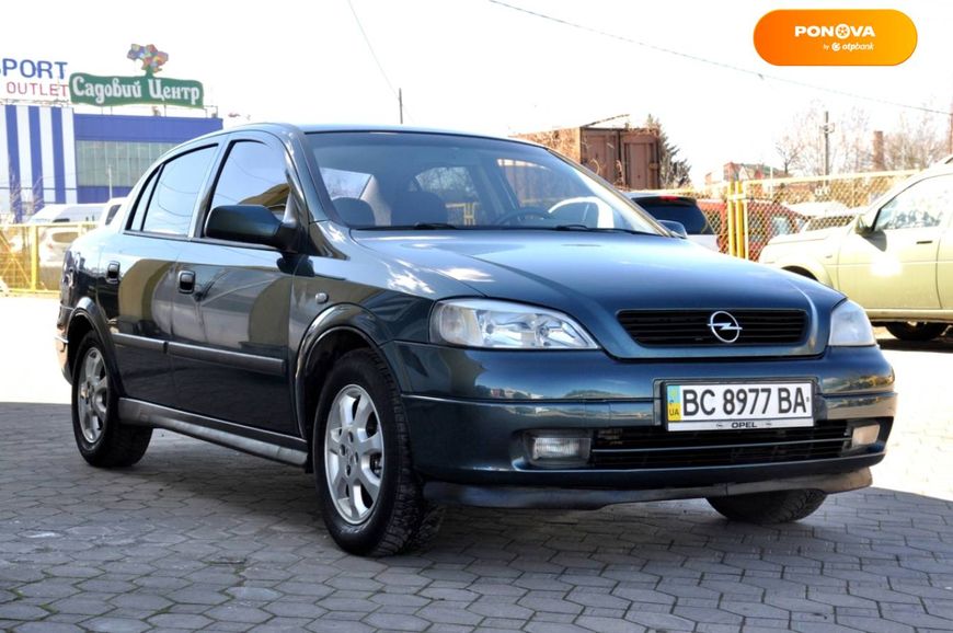 Opel Astra, 2004, Бензин, 1.6 л., 285 тис. км, Седан, Зелений, Львів 32080 фото