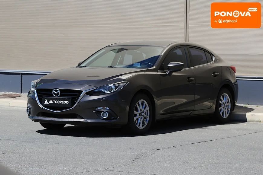 Mazda 3, 2014 р., Бензин, 106 тис. км, Седан, Коричневий, Київ AT-10417362 фото