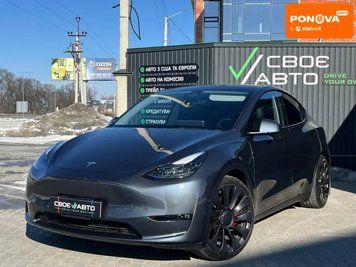 Tesla Model Y, 2021 р., Електро, 58 тис. км, Позашляховик / Кросовер, Сірий, Львів AT-10412937 фото