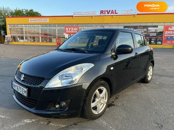 Suzuki Swift, 2013, Бензин, 1.24 л., 272 тис. км, Хетчбек, Чорний, Житомир Cars-Pr-147031 фото