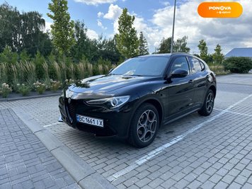 Alfa Romeo Stelvio, 2017, Бензин, 2 л., 82 тис. км, Позашляховик / Кросовер, Чорний, Львів Cars-Pr-240733 фото