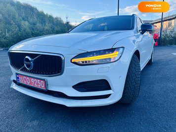 Volvo V90, 2018, Дизель, 2 л., 144 тис. км, Універсал, Білий, Іршава Cars-Pr-65316 фото