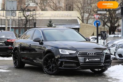 Audi A4, 2019, Бензин, 2 л., 122 тис. км, Седан, Чорний, Київ 16052 фото