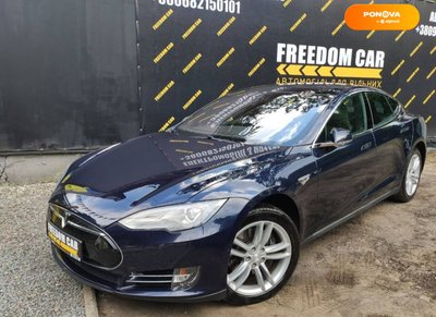 Tesla Model S, 2015, Електро, 123 тис. км, Ліфтбек, Синій, Львів 13697 фото