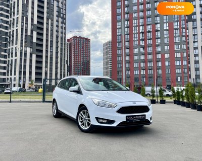 Ford Focus, 2016, Бензин, 1 л., 128 тыс. км, Универсал, Белый, Киев 48750 фото
