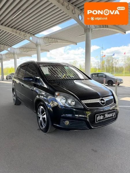 Opel Zafira, 2007 р., Газ пропан-бутан / Бензин, 303 тис. км, Мінівен, Чорний, Запоріжжя AT-10416611 фото
