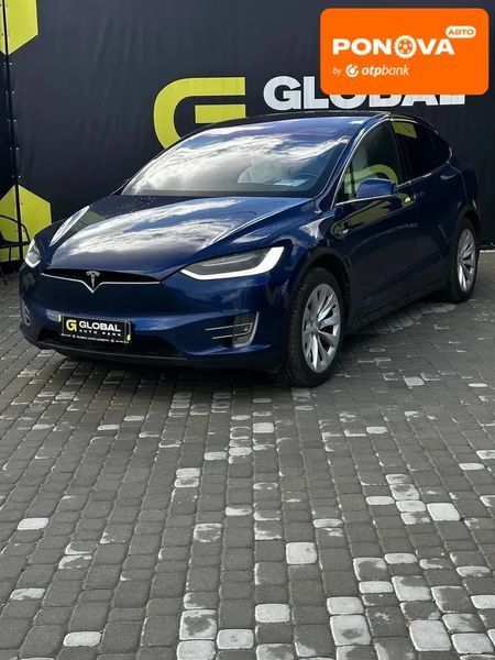 Tesla Model X, 2016 г., Електро, 93 тыс. км, Внедорожник / Кроссовер, Синий, Львов AT-10409063 фото