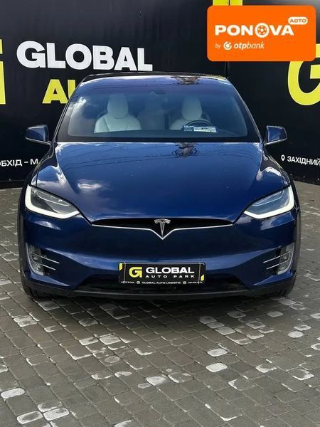 Tesla Model X, 2016 г., Електро, 93 тыс. км, Внедорожник / Кроссовер, Синий, Львов AT-10409063 фото