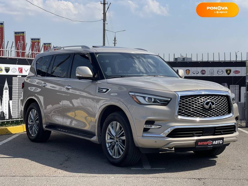 Infiniti QX80, 2018, Бензин, 5.55 л., 67 тис. км, Позашляховик / Кросовер, Бежевий, Київ 49028 фото