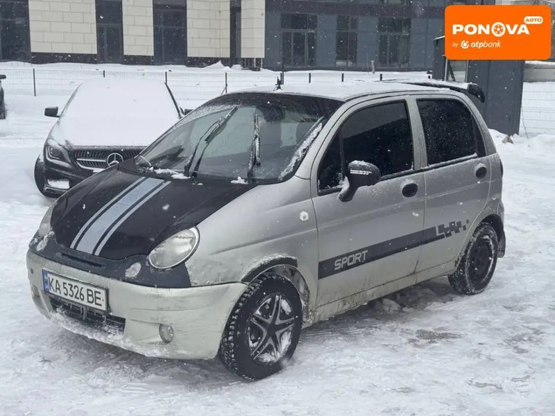 Daewoo Matiz, 2008 р., Бензин, 104 тис. км, Хетчбек, Сірий, Київ AT-10410495 фото