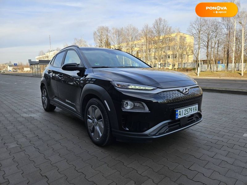 Hyundai Kona Electric, 2020, Електро, 44 тис. км, Позашляховик / Кросовер, Чорний, Біла Церква Cars-Pr-66682 фото