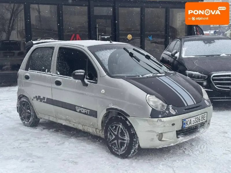 Daewoo Matiz, 2008 р., Бензин, 104 тис. км, Хетчбек, Сірий, Київ AT-10410495 фото