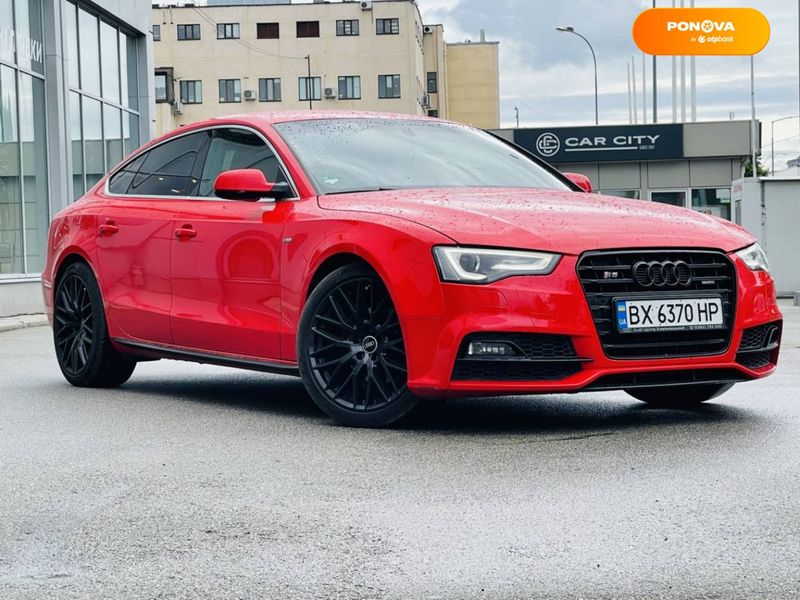 Audi A5 Sportback, 2015, Дизель, 2 л., 238 тис. км, Ліфтбек, Червоний, Київ 42312 фото