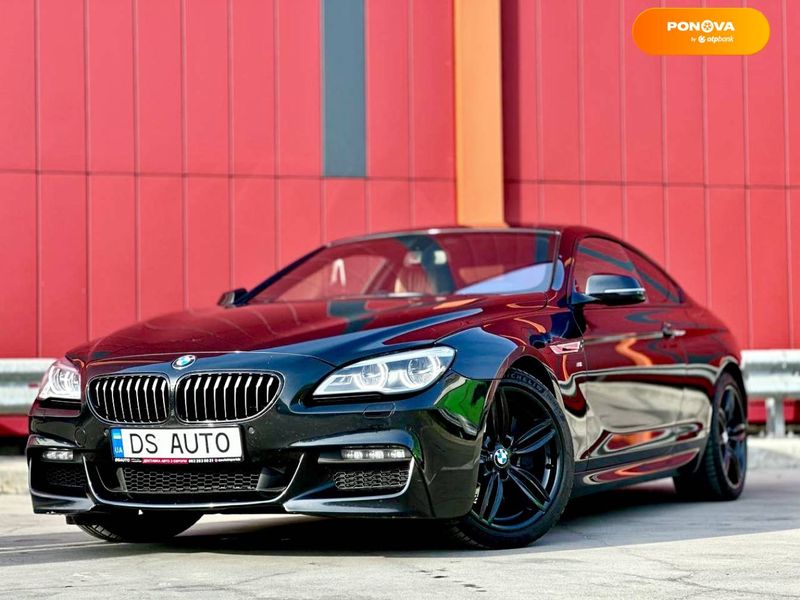 BMW 6 Series, 2017, Бензин, 2.98 л., 77 тыс. км, Купе, Чорный, Киев 46842 фото