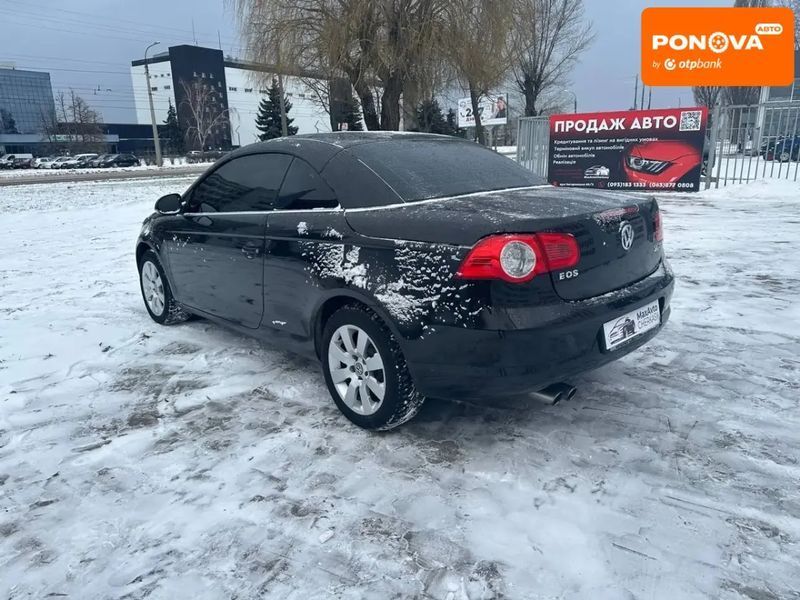 Volkswagen Eos, 2008 р., Бензин, 348 тис. км, Кабріолет, Чорний, Черкаси AT-10410024 фото