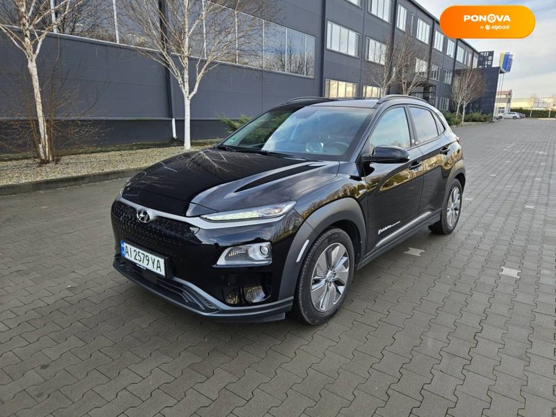 Hyundai Kona Electric, 2020, Електро, 44 тис. км, Позашляховик / Кросовер, Чорний, Біла Церква Cars-Pr-66682 фото