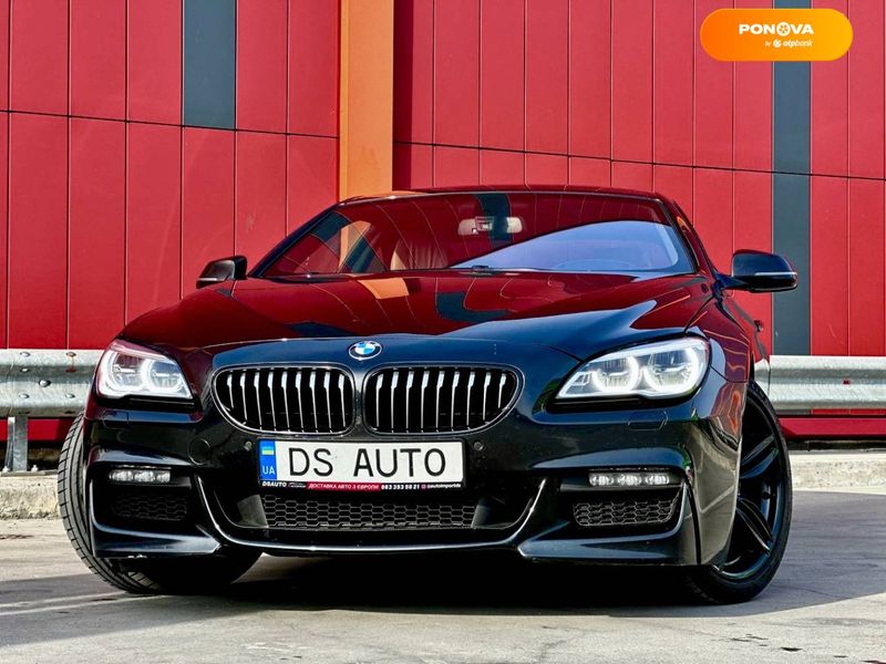 BMW 6 Series, 2017, Бензин, 2.98 л., 77 тыс. км, Купе, Чорный, Киев 46842 фото