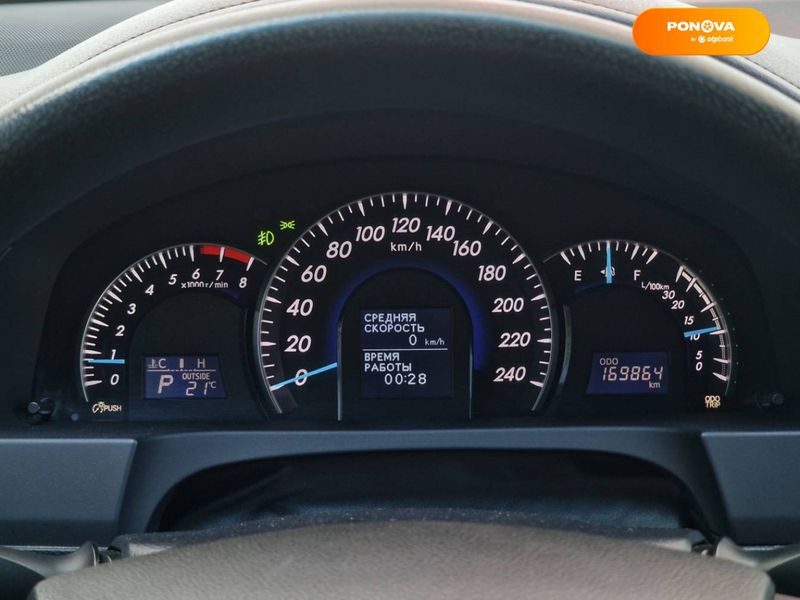 Toyota Camry, 2011, Бензин, 2.49 л., 169 тис. км, Седан, Сірий, Одеса 35854 фото