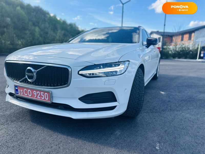 Volvo V90, 2018, Дизель, 2 л., 144 тыс. км, Универсал, Белый, Іршава Cars-Pr-65316 фото