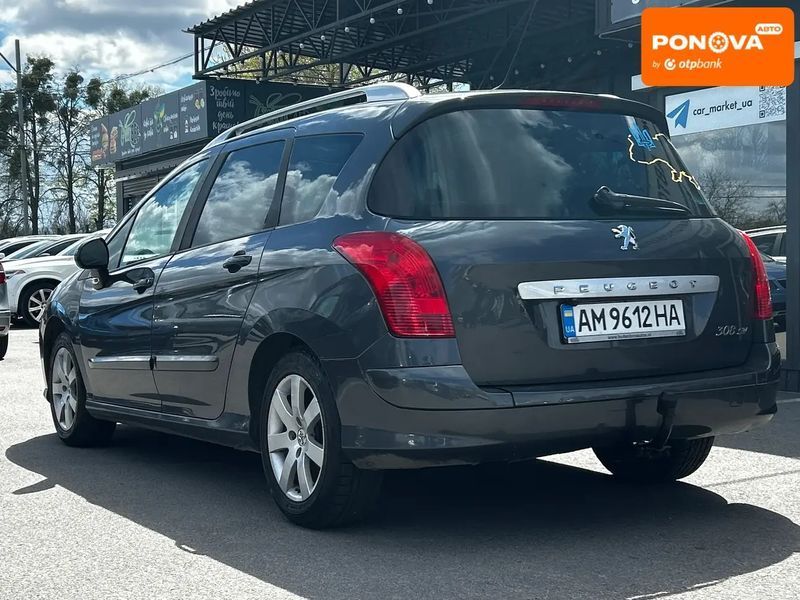 Peugeot 308, 2008 р., Бензин, 240 тис. км, Універсал, Сірий, Житомир AT-10415787 фото