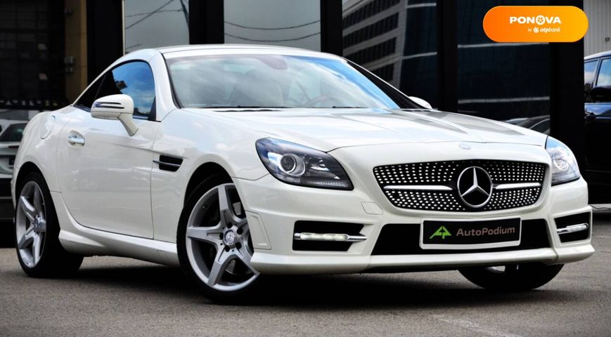 Mercedes-Benz SLK-Class, 2012, Бензин, 1.8 л., 47 тыс. км, Родстер, Белый, Киев 30158 фото