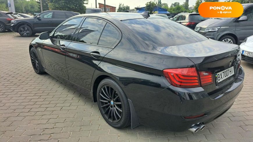 BMW 5 Series, 2015, Дизель, 2 л., 280 тыс. км, Седан, Чорный, Хмельницкий 111009 фото