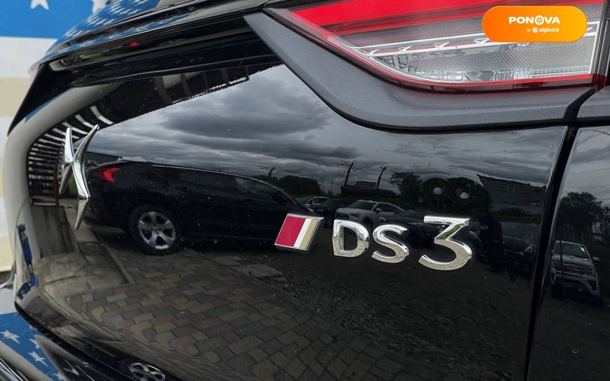 DS 3 Crossback, 2020, Бензин, 1.2 л., 51 тыс. км, Внедорожник / Кроссовер, Чорный, Стрый 37222 фото