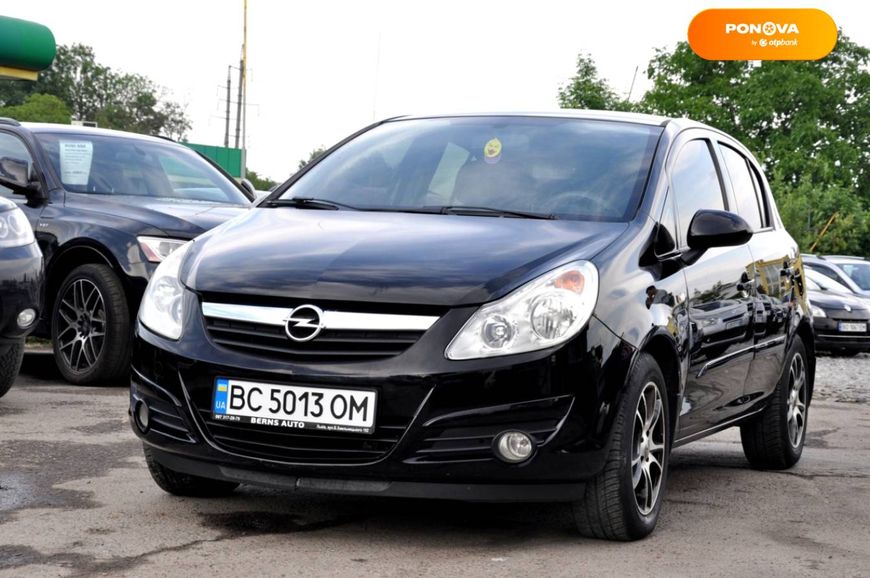 Opel Corsa, 2008, Бензин, 1.23 л., 167 тис. км, Хетчбек, Чорний, Львів 50799 фото