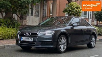 Audi A4, 2017 р., Бензин, 100 тис. км, Седан, Сірий, Київ AT-10405166 фото
